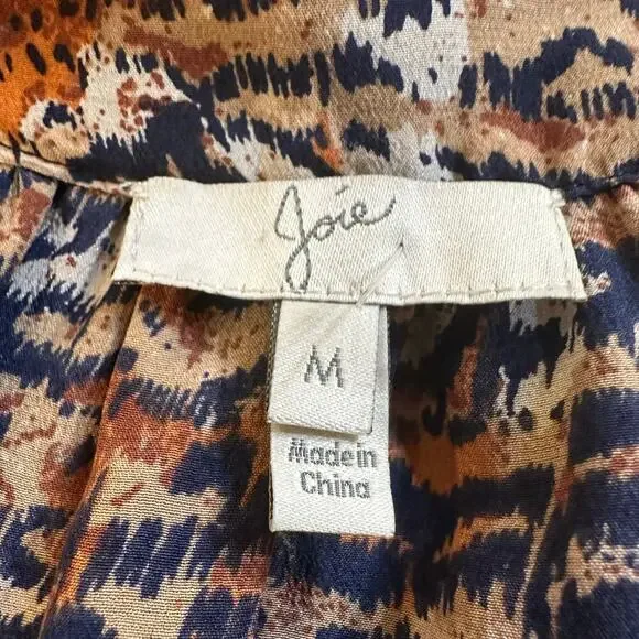 Joie Silk Faux Wrap Dress sz M - Picture 5 of 9